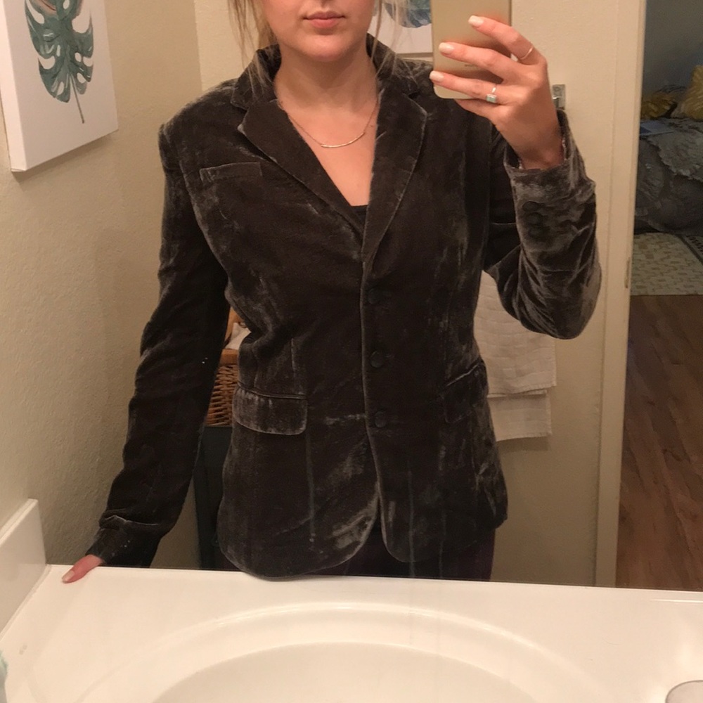 Banana republic velvet blazer